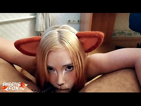 ❤️ Kitsune engole a piça e o esperma na boca ❤ Porno fodido em nós ❌